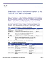 Cisco Cisco SA520W Security Appliance Guía De Información