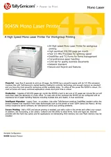 TallyGenicom 9045N Mono Laser Printer 043840 Prospecto