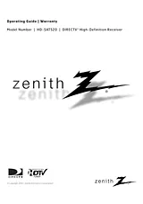 Zenith HD-SAT520 Справочник Пользователя