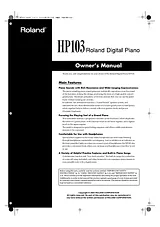 Roland HP103 用户手册