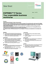Fujitsu Esprimo P5915 VFY:P5915-05DE Справочник Пользователя