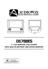 Audiovox d1788es Manuale Utente