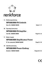 Renkforce MP 5000 MP-5000 Техническая Спецификация