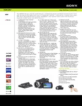 Sony HDRSR7 Guia De Especificação