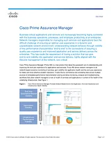 Cisco Cisco Prime Assurance Manager 1.1 Ficha De Dados