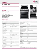 LG LDE4413ST Specification Sheet