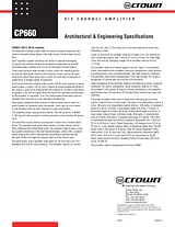 Crown cp660 Supplementary Manual