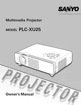 Sanyo PLC-XU25 Manual Do Utilizador