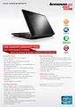 Lenovo Y500 95412AG Leaflet
