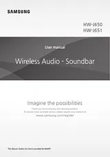 Samsung 320W 4.1Ch Soundbar 
HW-J650 ユーザーズマニュアル