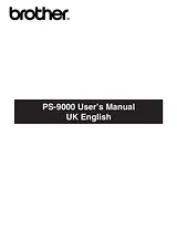 Brother PS-9000 User Manual