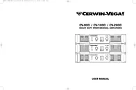Cerwin-Vega CV-1800 Справочник Пользователя