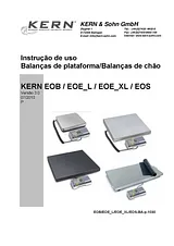 Kern Parcel scales Weight range bis 300 kg EOB 300K100L ユーザーズマニュアル