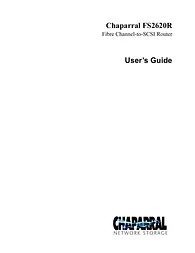 Chaparral FS2620R User Manual