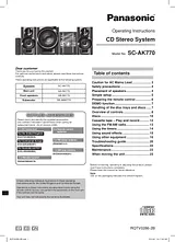 Panasonic SC-AK770 User Manual