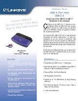 Linksys ProConnect® USB 4-Port Hub USB 2.0 USB2HUB4-EU Prospecto