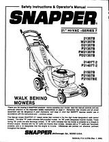 Snapper 21357B Manual Do Utilizador