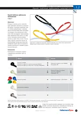 Hellermann Tyton Inside Serrated Cable Tie, Transparent, 4.7mm x 300mm, 100 pc(s) Pack, T80I-PA66-NA-C1 111-08229 111-08229 データシート