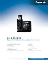 Panasonic KX-TG6641 Листовка