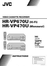 JVC HR-VP470U Manuel D’Utilisation