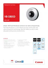 Canon VB-S805D 9900B001 产品宣传页