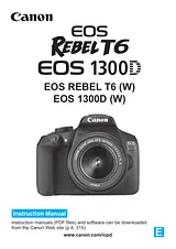 Canon EOS Rebel T6 Manual De Instrucciónes