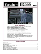 Korg D3200 Справочник Пользователя