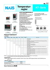 Panasonic AKT4111100J Temperature Controller KT4 AKT4111100J Hoja De Datos