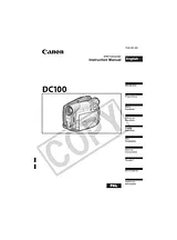 Canon DCD CAMCORDER 사용자 설명서