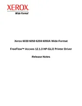 Xerox 6030 Release Note