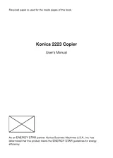 Konica Minolta 2223 ユーザーズマニュアル