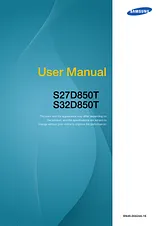 Samsung WQHD Business Monitor 
S32D850T (32") Manual Do Utilizador