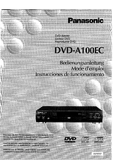 Panasonic DVDA100 Instruction Manual