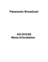 Panasonic AG-DVC60 Справочник Пользователя