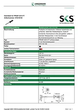 Sks Hirschmann Safety test probe 4 mm jack connector CAT II 1000 V Red PRUEF 2610 FT 972318101 Data Sheet