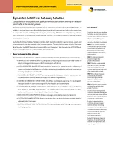 Symantec ANTIVIRUS GATEWAY SOLUTION 4.0 EN 10249722-IN Manual Do Utilizador