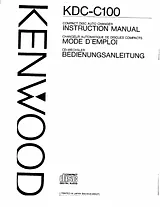 Kenwood KDC-C100 Betriebsanweisung
