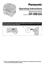 Panasonic DP-MB350 Справочник Пользователя
