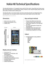 Nokia N8-00 002S525 사용자 설명서