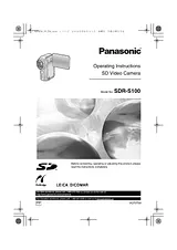 Panasonic SDR-S100 Betriebsanweisung