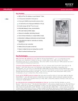 Sony PRS-950 Guide De Spécification
