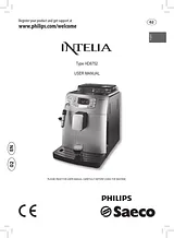 Saeco Super-automatic espresso machine HD8752/23 HD8752/23 Manual De Usuario