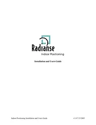 Radianse Inc. 100-A Справочник Пользователя