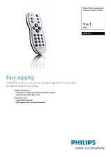 Philips Universal remote control SRP1101 SRP1101/10 Fascicule