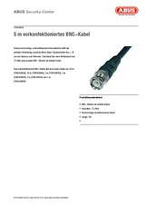 ABUS BNC 5m TVAC40030 Hoja De Datos