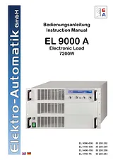 Ea Elektro Automatik EA Elektro-Automatik EA-EL 9750-75 Electronic Load 0 - 75 A 0 - 750 Vdc 0 - 4500 W / 7200 W pk 33200254 Datenbogen