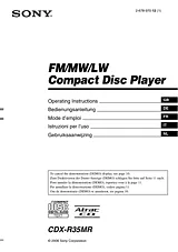 Sony CDX-R35MR Manual Do Utilizador