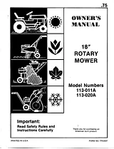 MTD 113-011A Benutzerhandbuch