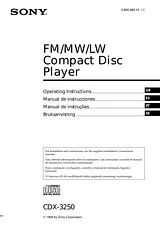 Sony CDX-3250 Manual De Usuario
