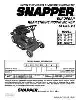 Snapper E281223BVE Manual Do Utilizador